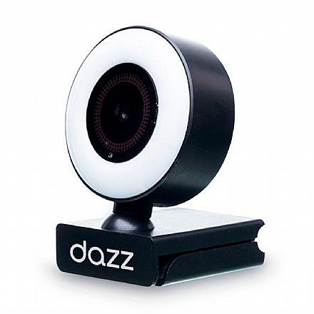 Web Câmera Dazz Lux - Ring Light - Rotação 360° graus - 1080p - 62000129