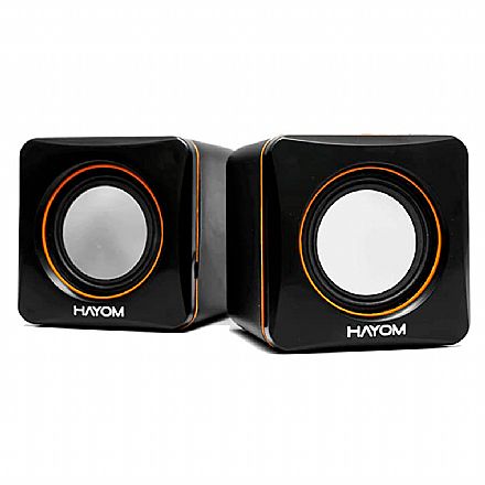 Caixa de Som 2.0 Hayom KM2501 - 6W RMS - Conector P2 - 251001