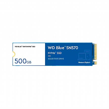 SSD M.2 500GB Western Digital Blue SN570 - NVMe - Leitura 3500MB/s - Gravação 2300MB/s - WDS500G3B0C