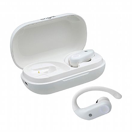 Fone de Ouvido Bluetooth Bright Sport - Resistente à Água - Branco - FN571