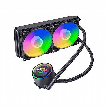 Water Cooler K-Mex WAC1 (AMD / Intel) - 240mm - LED Multicolor - WAC1F12QAPDBBOX