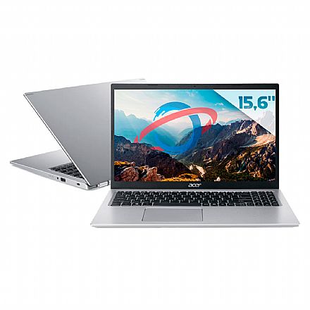 Notebook Acer Aspire A515-56-55LD - Intel i5 1135G7, RAM 8GB, SSD 256GB, Tela 15.6" Full HD, Windows 11 - Cinza