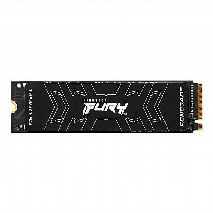 SSD M.2 1TB Kingston Fury Renegade SFYRS/1000G - NVMe Gen 4 - Leitura 7300MB/s Gravação 6000MB/s - Compativel com PS5