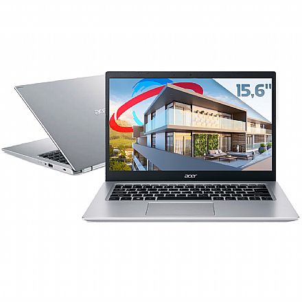 Notebook Acer Aspire A515-56G-519A - Intel i5 1135G7, RAM 8GB, SSD 256GB, GeForce MX350, Tela 15,6" Full HD, Windows 11 - Silver