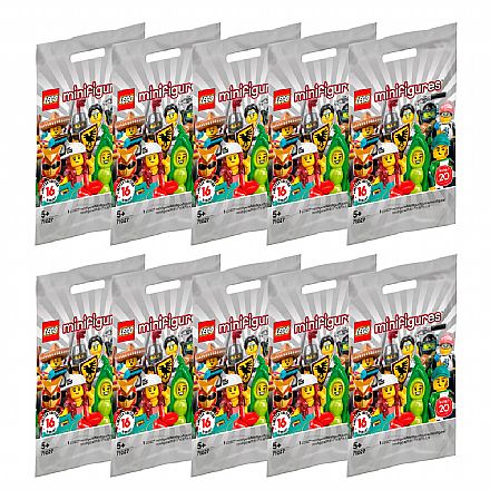 Pack 10x LEGO Minifiguras - Série 20 - Unidade Sortida - 71027