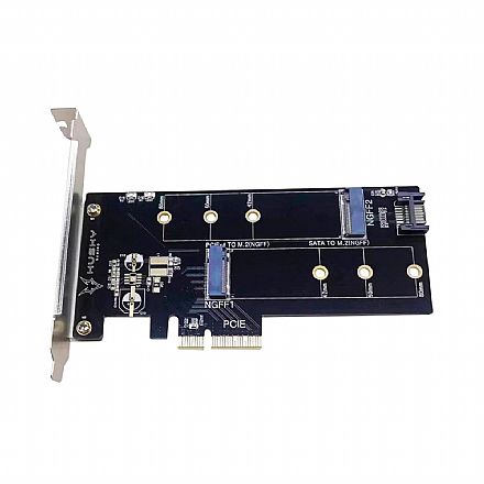 Placa Controladora M.2 NVMe e SATA para PCI-E x4 - 2 slots M.2 - Storm 100 HGML014