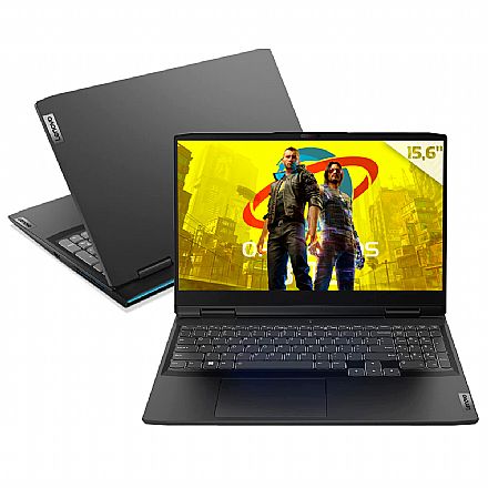 Notebook Lenovo Gaming 3i - Intel i7 12650H, RAM 16GB, SSD 512GB, GeForce RTX 3050, Tela 15.6" Full HD, Windows 11 - 82UJ0002BR