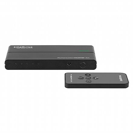 Switch HDMI com 4 entradas - com Controle Remoto - Intelbras VEX 3004 Switch - 4K