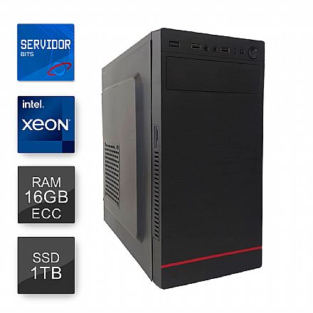 Servidor Bits - Intel® Xeon E3 1220 V2, RAM 16GB ECC, SSD 1TB