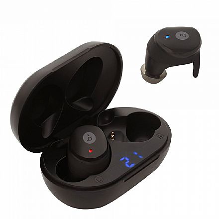 Fone de Ouvido Bluetooth Earbud Bright TWS Sport Nano - Case Carregador - Preto - FN582