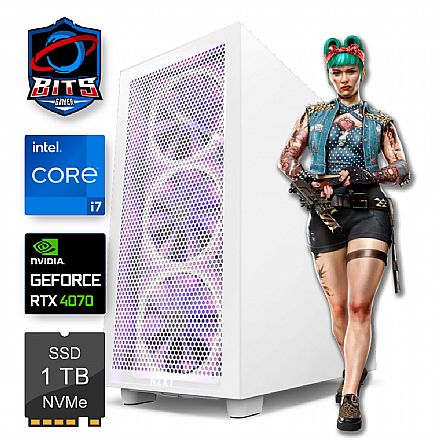 PC Gamer Bits 2024 - Intel i7 14700F, 32GB, SSD 1TB, Video GeForce RTX 4070
