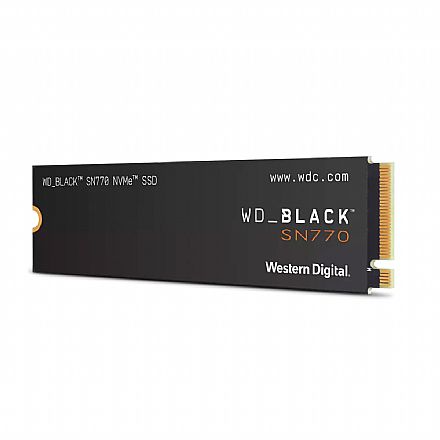 SSD M.2 2TB Western Digital Black SN770 - NVMe - Leitura 5150Mb/s - Gravação 4850MB/s - WDS200T3X0E-00B3N0