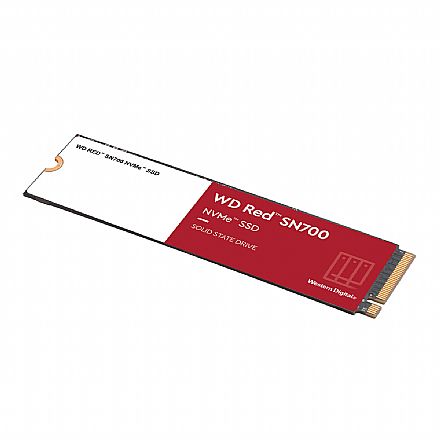 SSD M.2 1TB Western Digital Red SN700 - NVMe - para Servidor Alta Performance - 2000 TBW - WDS100T1R0C