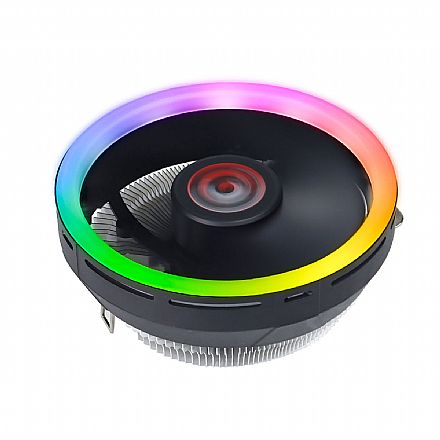 Cooler PCYes Zefiros Rainbow - (AMD / Intel) - Iluminação RGB Rainbow - ACZFRRB