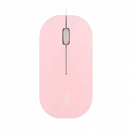 Mouse USB Maxprint Surface - 1200dpi - Rosa - 60000136