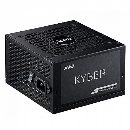 Fonte 850W XPG Kyber - PFC Ativo - Eficiência 80% - 80 PLUS® Gold - PCIe 5.0 KYBER850G-BKCBR-SF