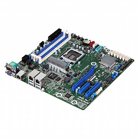 Placa Mãe para Servidor Intel Xeon ASRock E3C246D4U - (LGA 1151 - DDR4 ECC) - Chipset C246 - Dual LAN