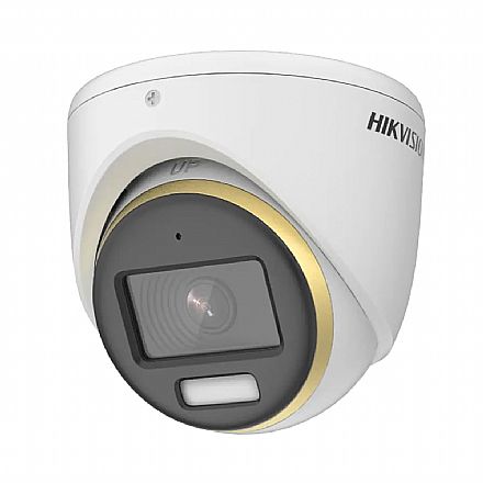 Câmera de Segurança Dome Hikvision ColorVu DS-2CE70DF3T-MF - Lente 2.8mm - Full HD - Proteção contra chuva IP67