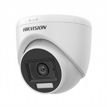 Câmera de Segurança Dome Hikvision DS-2CE76D0T-LPFS - Lente 2.8mm - Infravermelho - Full HD - Microfone Integrado