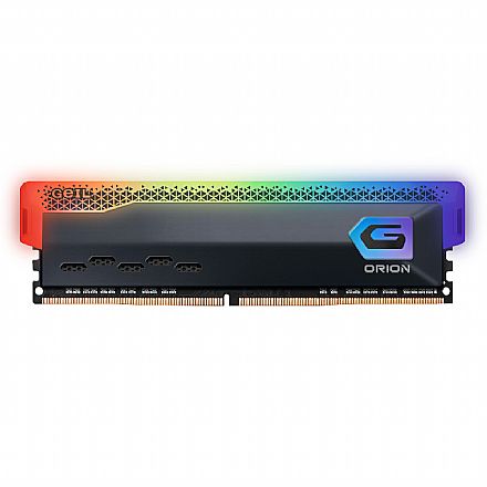 Memória 8GB DDR4 3200MHz Geil Orion RGB - Cinza - GAOSG48GB3200C22SC