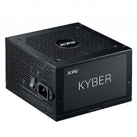 Fonte 850W XPG Kyber - PFC Ativo - Eficiência 90% - 80 PLUS® Gold - PCIe 5.0 - Bivolt - KYBER850G-BKCBR