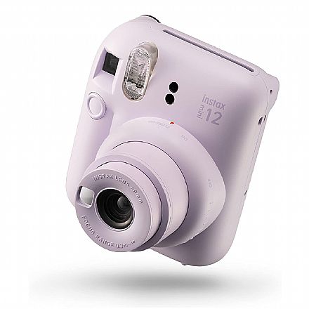 Câmera Instantânea Fujifilm Instax Mini 12 - Imagens luminosas com Exposição Automática - Lente 60mm - Lilás - MINI12 LP CH WW