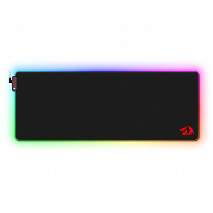 Mousepad Gamer Redragon NetptuneX - RGB - Extra Grande 800 x 300mm - Preto - P033