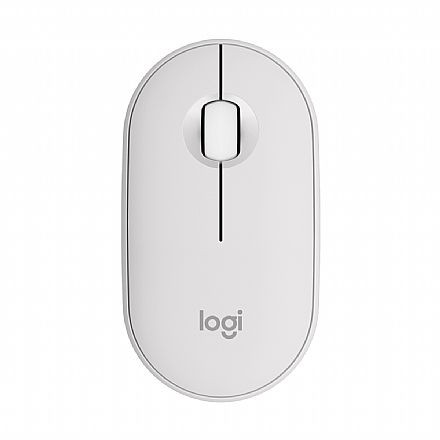 Mouse sem Fio Logitech Pebble 2 M350s - Bluetooth - Easy-Switch - 4000dpi - Branco - 910-007047