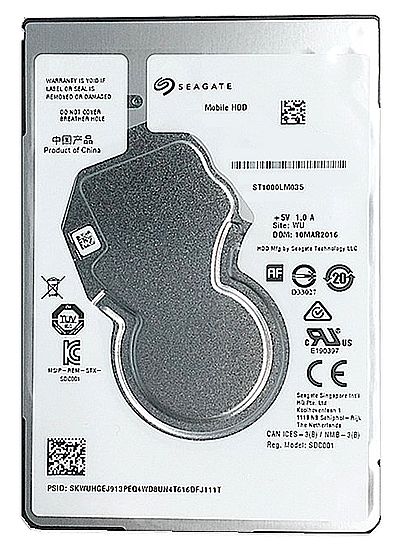 HD 1TB para Notebook Seagate - 5400RPM - 128MB Cache - Slim 7mm - ST1000LM035 / ST1000LM007