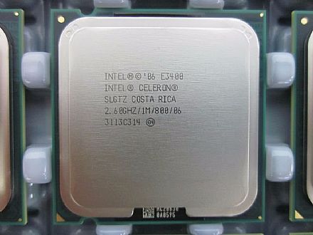 Intel® Celeron® E3400 - LGA 775 - 2.60GHz cache 1MB - Tray sem cooler