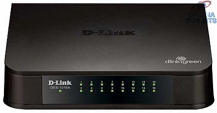 Switch 16 portas D-Link DES-1016A - 100Mbps