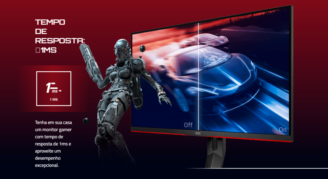 Monitor Gamer 27 Aoc Hero 27g2 Bk Full Hd 144hz 1ms Rotacao E Ajuste De Altura Nvidia G Sync Displayport Hdmi Oficina Dos Bits