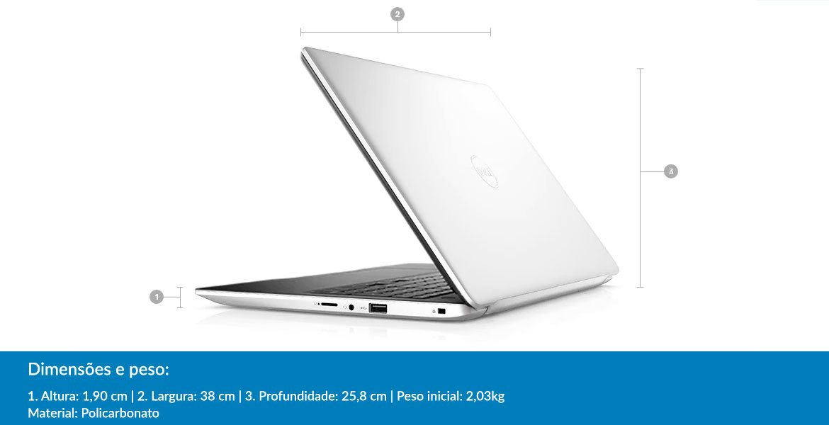 Notebook Dell Inspiron i15-3583-M3XB Tela 15.6