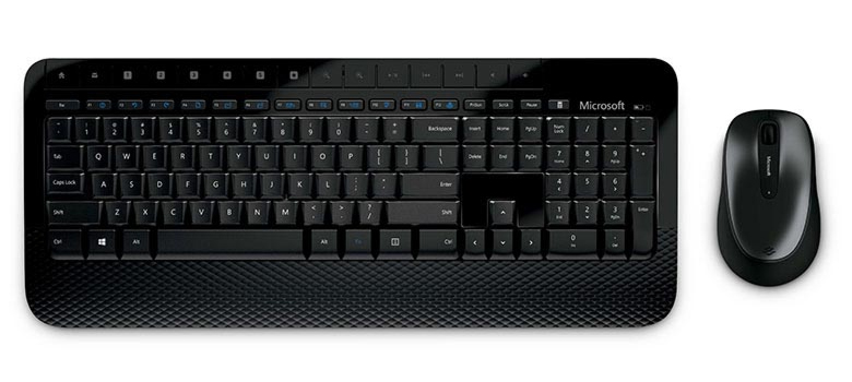 Kit Teclado e Mouse sem Fio Microsoft Desktop 2000 - BlueTrack Technology® - M7J-00021