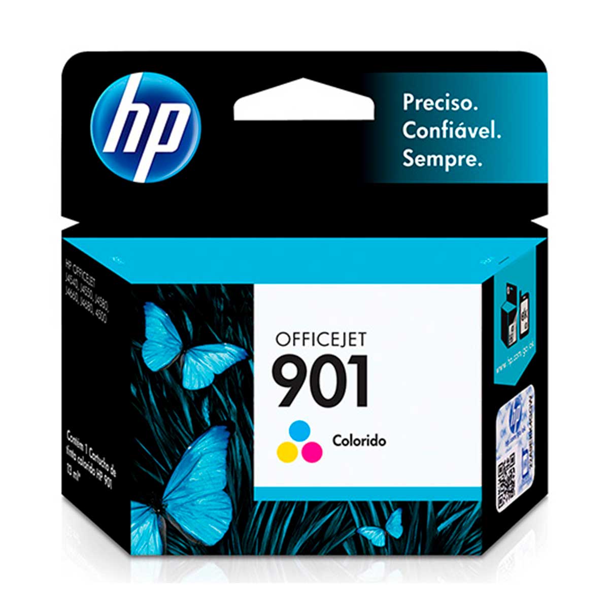 Cartucho HP 901 Colorido - CC656AL / CC656AB - para HP Officejet J4540, J4550, J4580, J4660, J4680, 4500