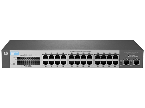 Switch 24 portas HP V1410-24-2G - 24 portas 10/100Mbps + 2 portas Gigabit - J9664A