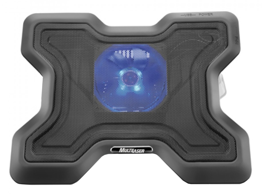 Suporte para Notebook Multilaser X-Cooler - com 1 Nível de Altura - com LED Azul - AC123