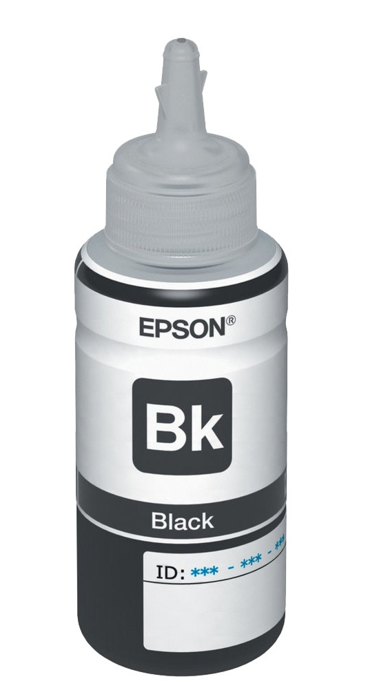 Refil de Tinta Epson T664120 - 70ml - Preto - Para Multifuncionais Tanque de Tinta Epson L110/L210/L220/L355/L365/L375/L380/L395/L495/L555