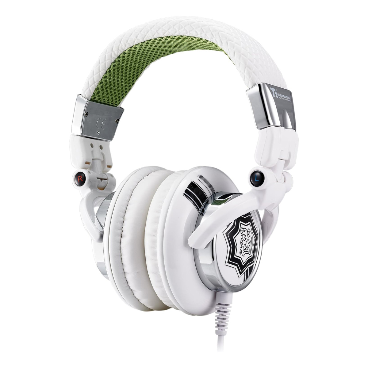 Fone de Ouvido Thermaltake TT eSports Dracco White - Driver 50mm - Conector 3.5mm - HT-DRA007OEWH