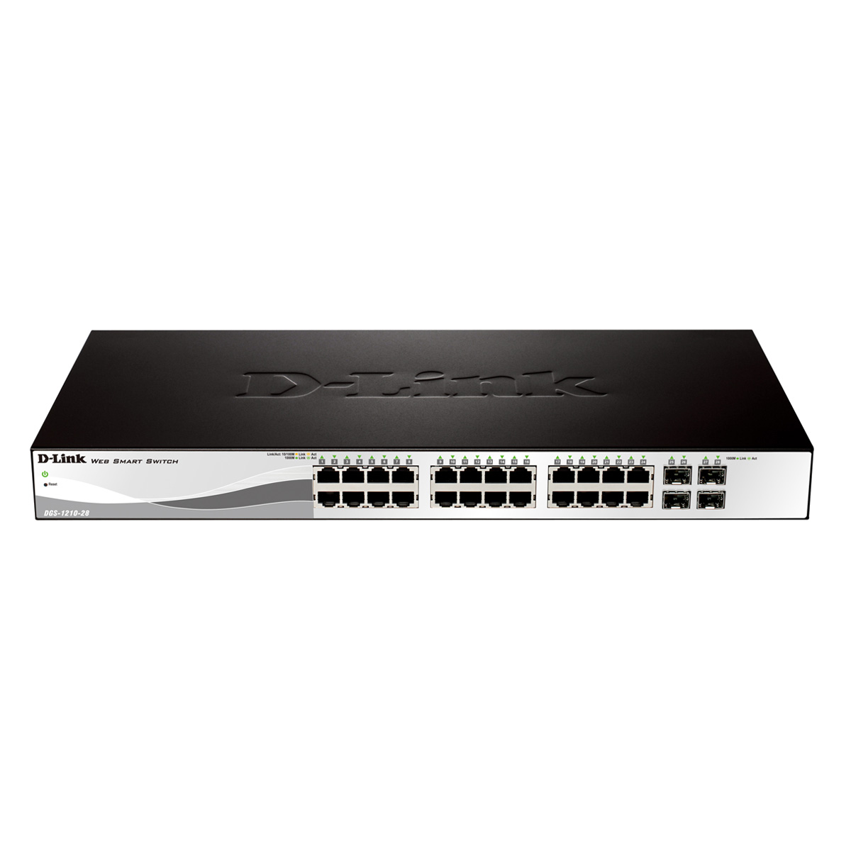 Switch 24 portas D-Link DGS-1210-28 - Gerenciável - 24 portas Gigabit + 4 portas Combo/SFP