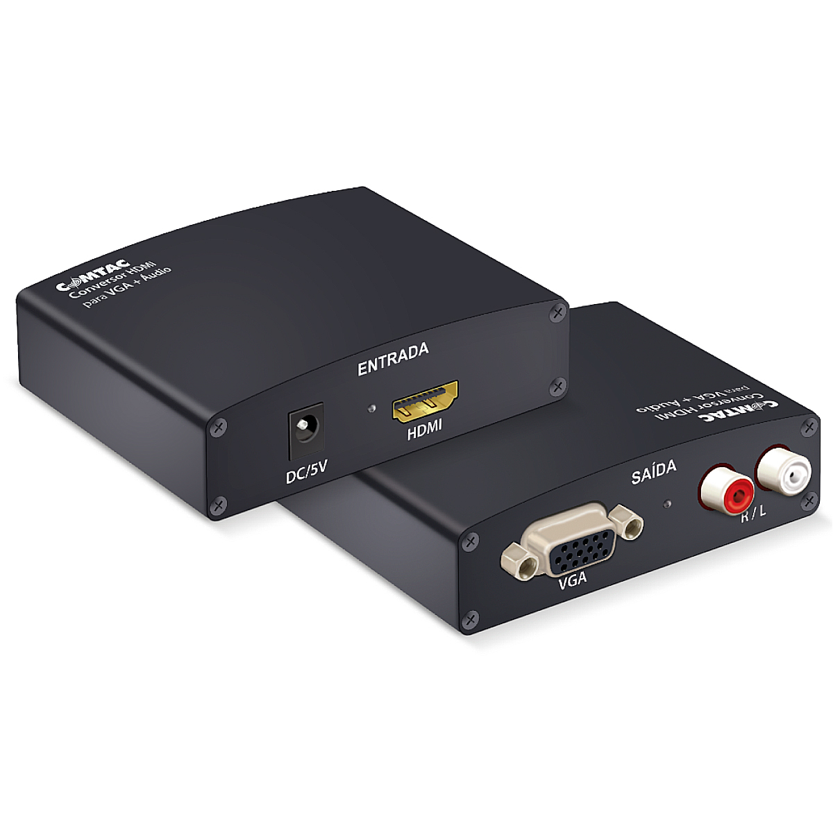 Conversor HDMI para VGA com Áudio - Comtac 9219
