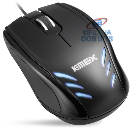 Mouse K-Mex MOH333 - USB - detalhes em LED - 800dpi