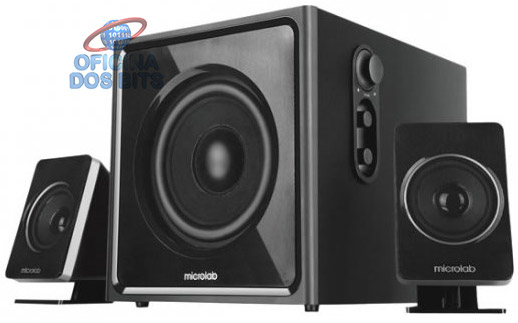 Caixa de Som 2.1 Microlab M800 - 45W RMS - Bass Reflex