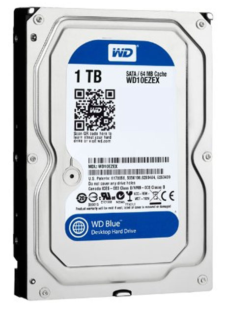 HD 1TB SATA - 7200RPM - 64MB Cache - Western Digital Blue - WD10EZEX