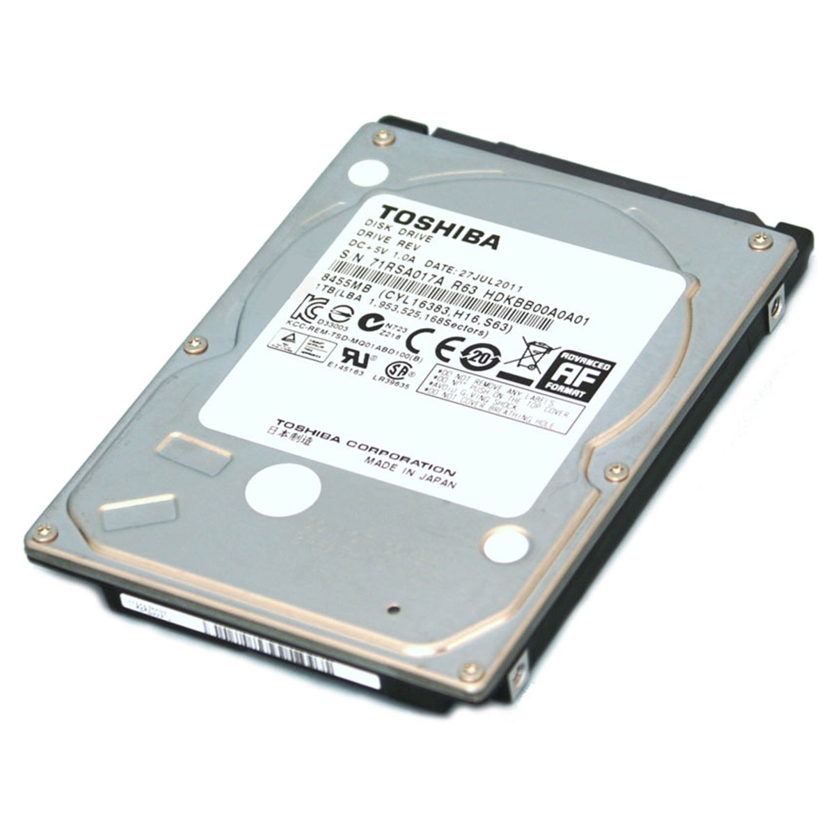 HD 500GB para Notebook - 7.0 mm - Toshiba MQ01ABF050M