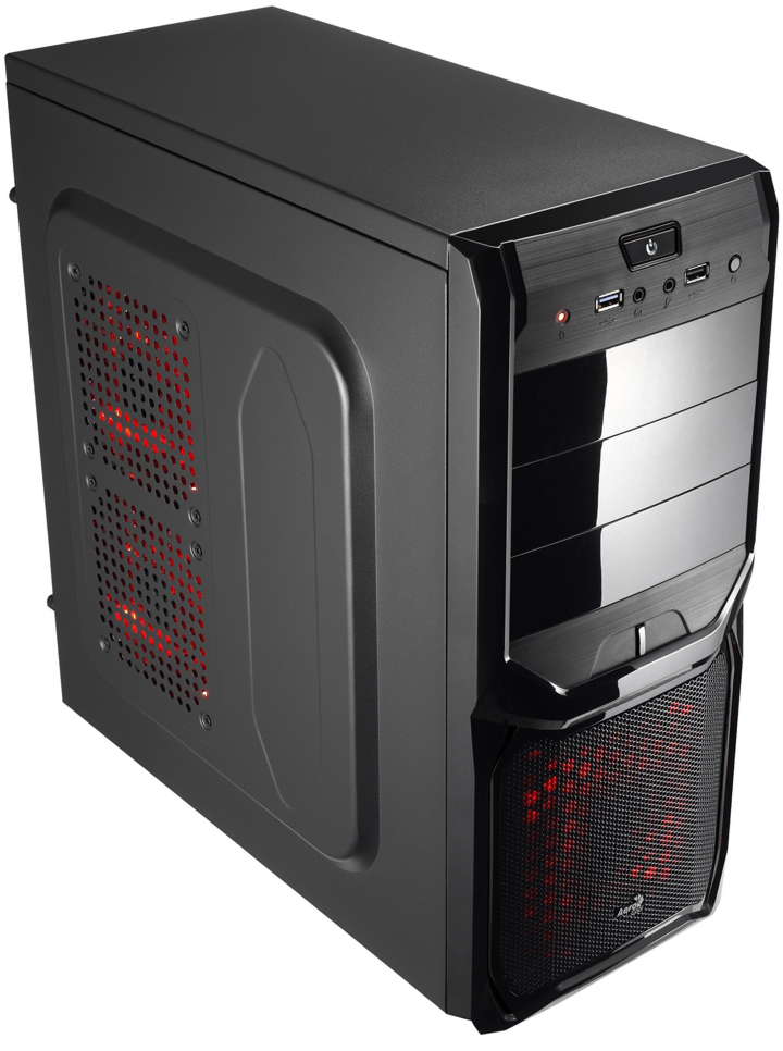 Gabinete AeroCool V3X Black Edition - USB e Áudio Frontal - EN57417
