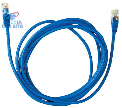 Cabo de Rede UTP (Patch Cord) RJ45 Cat 5e - 5 metros - Azul