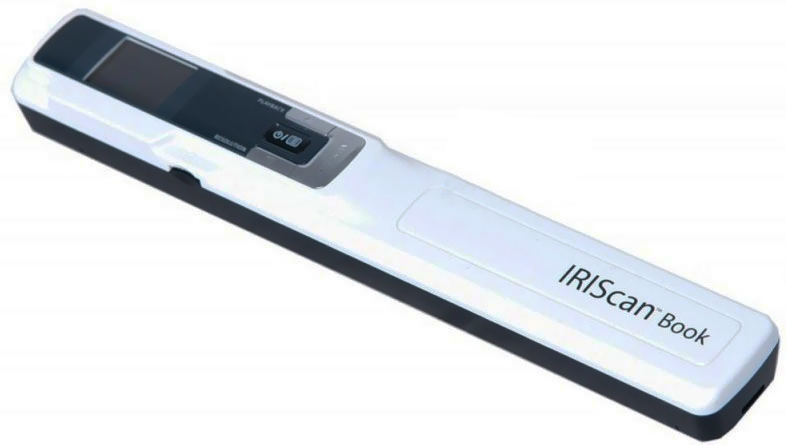 Scanner de Mão IRIScan Book 3 - 900 dpi - Cartão Micro SD de 2GB - Branco