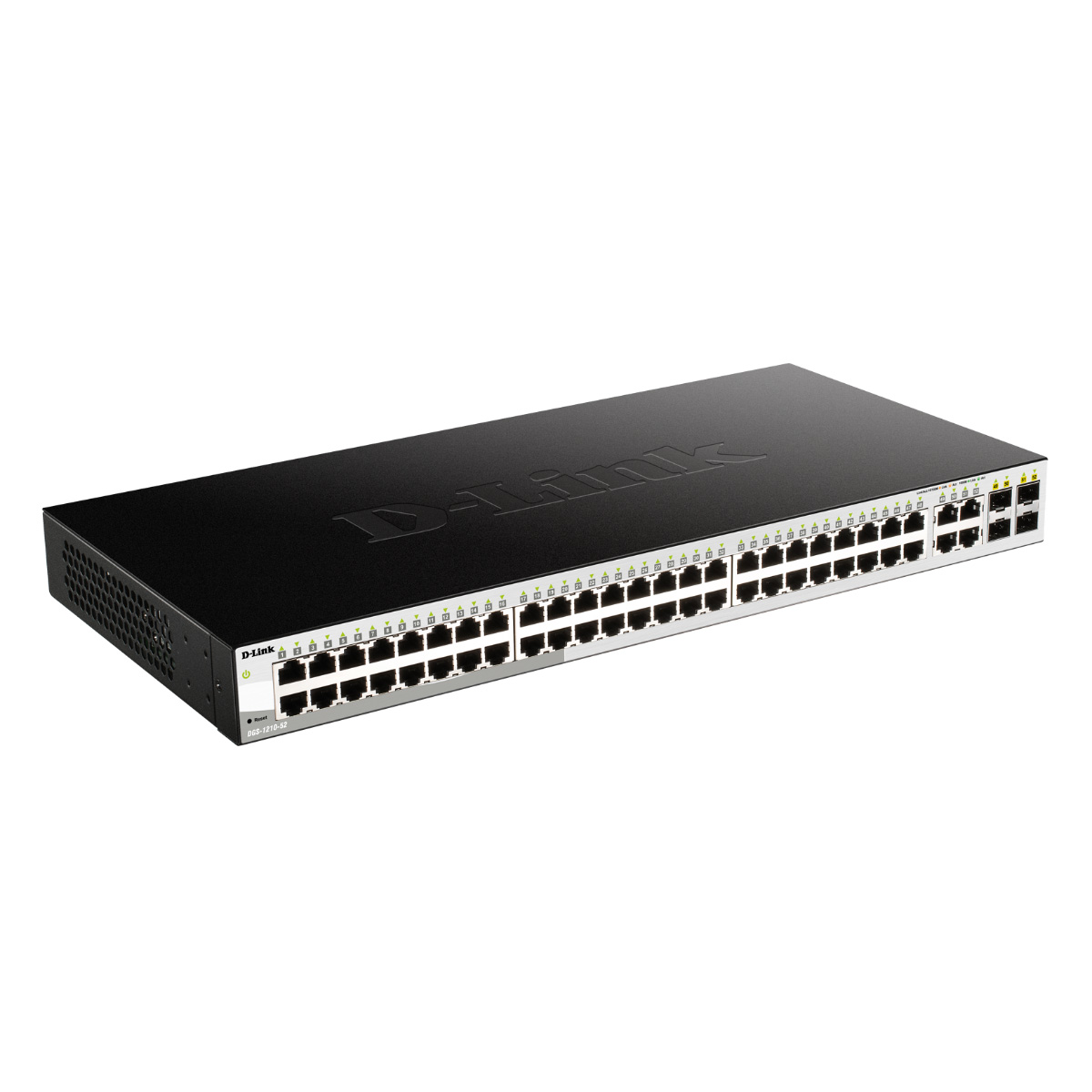 Switch 48 portas D-Link DGS-1210-52 - Gerenciável - 48 portas Gigabit + 4 portas Combo GE/SFP