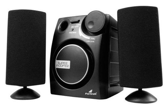 Caixa de Som 2.1 Fortrek SubWoofer Active System - 9W RMS - MS-2101